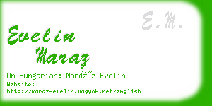 evelin maraz business card